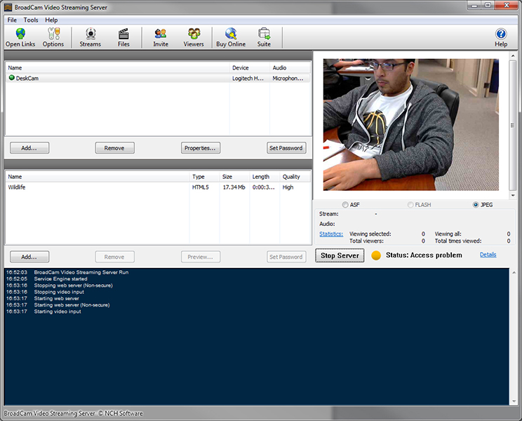 BroadCam Streaming Video Server 2.02