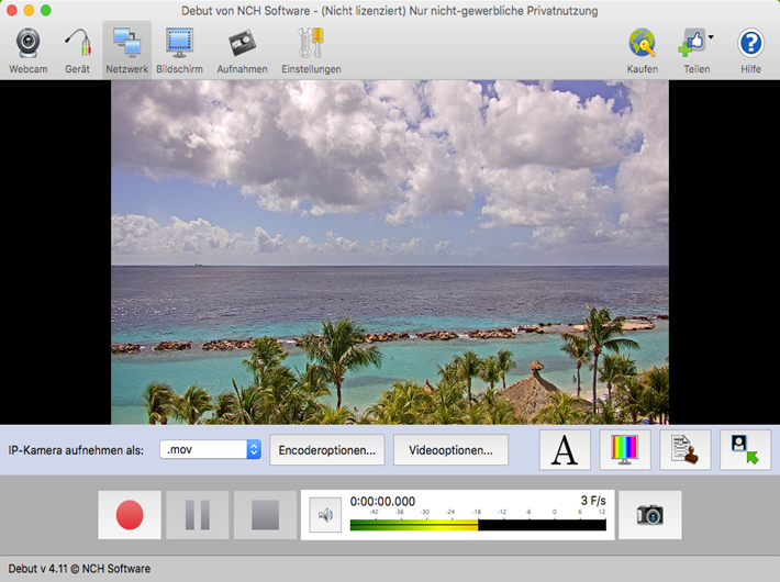 Debut Pro Mac Video-Aufnahme-Programm