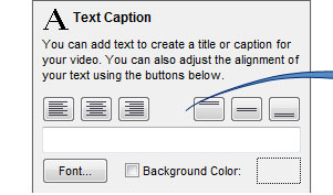 Add captions and text as you record from your screen, webcam, or video capture device.