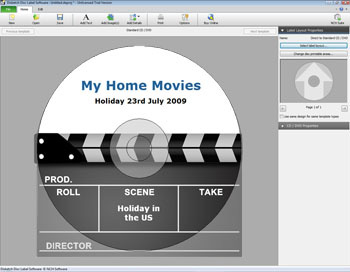 Disketch CD and DVD disc labeling software for Windows.