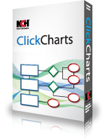 ClickCharts Flowchart Maker Software box