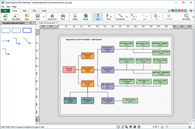 ClickCharts Free Diagram and Flowchart Software 2.12 screenshot