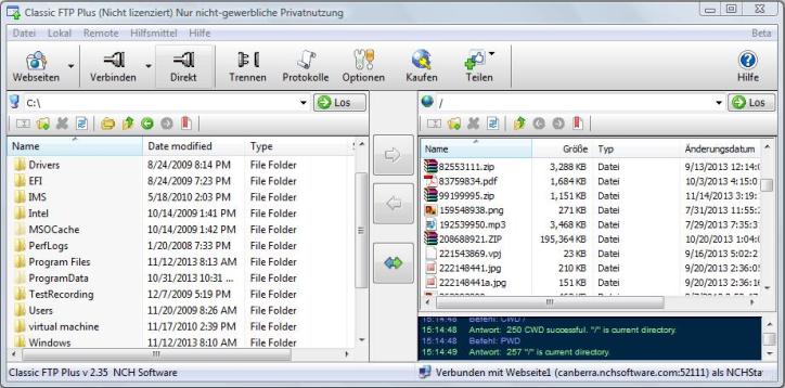 Classic FTP FTP-Clientsoftware