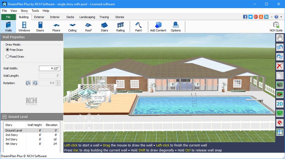 DreamPlan Home Design & Landscape Planning Software Screenshots