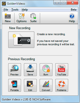 Golden Video VHS to DVD Converter 3.04 screenshot