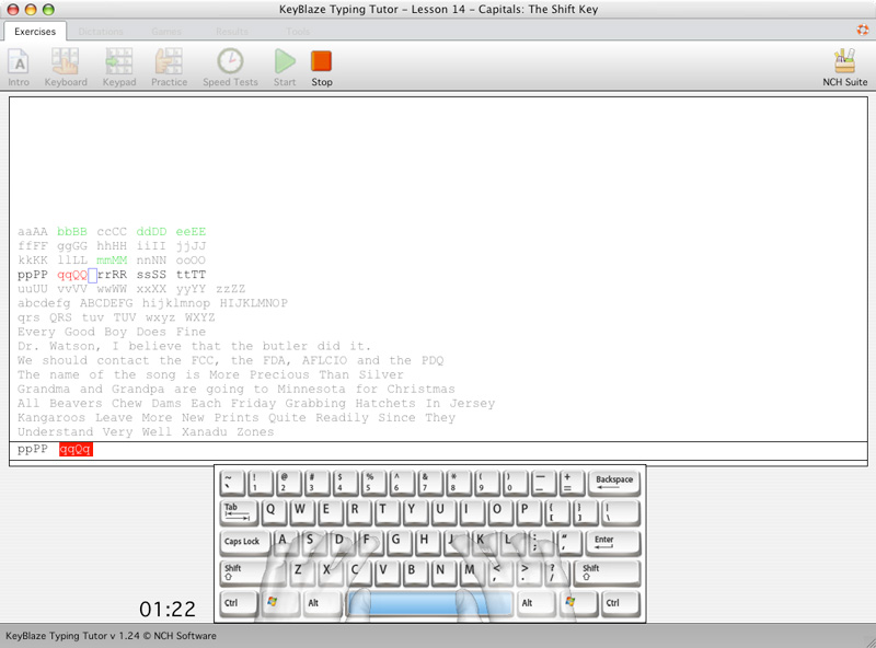 KeyBlaze Free Mac Typing Tutor