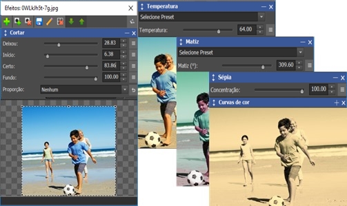 Captura de tela de efeitos de vídeo do VideoPad