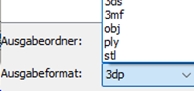 3D-Converter für STL, 3DP, 3MF, OBJ, PLY