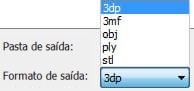 STL, 3DP, 3MF, OBJ, Conversor de formato de arquivo PLY 3D
