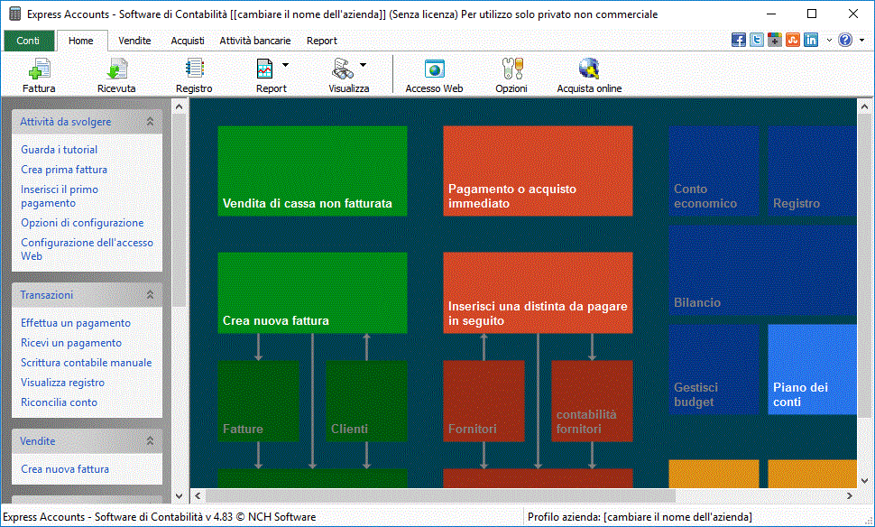 Windows 10 Express Accounts Plus- Software contabile full