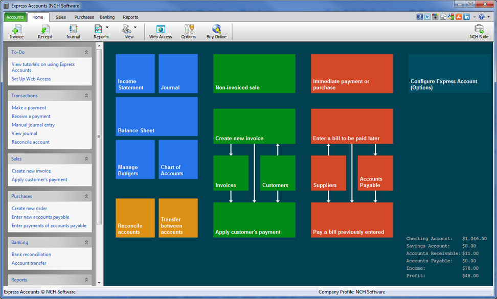 Express Accounts Bookkeeping & Accounting Software Screenshots