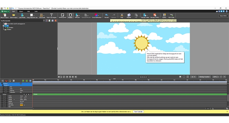 Express Animate vector masking en rotoscoping screenshot