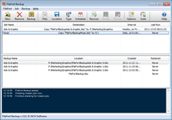 More Screenshots of Backup Software