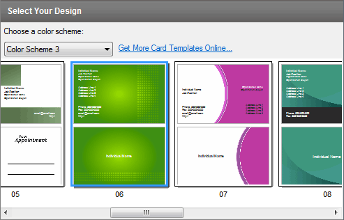 CardWorks Business Card Templates screenshot