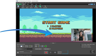 Use video overlay to record your screen and webcam simultaneously