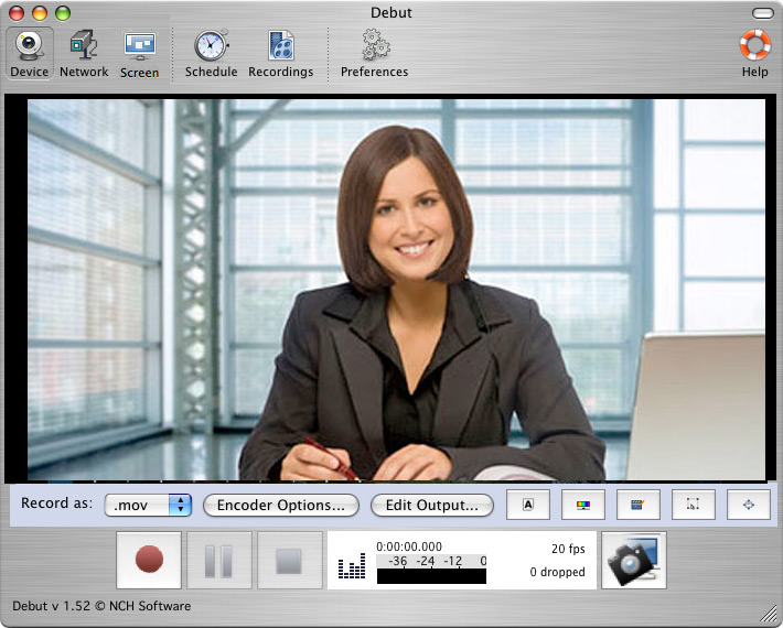 Debut Gratis Mac Schermrecorder- en Video-opnamesoftware 10.10 full