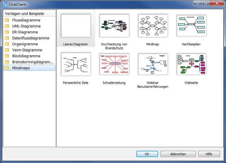 ClickCharts Diagram & Flowchart Software chart templates