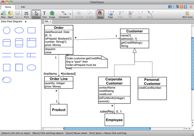 ClickCharts Stroomdiagrammen Gratis voor Mac 8.34 full