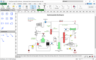 ClickCharts P&ID Diagram template