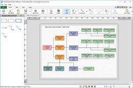 ClickCharts Diagram & Flödesschema Program huvud skärmdump