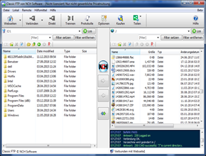 Classic FTP Datei Transfer Software Screenshot