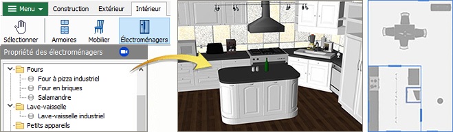 Visualisez votre projet de rénovation pour votre nouvelle cuisine.