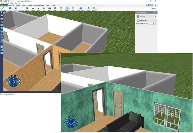 Construisez et peignez les murs