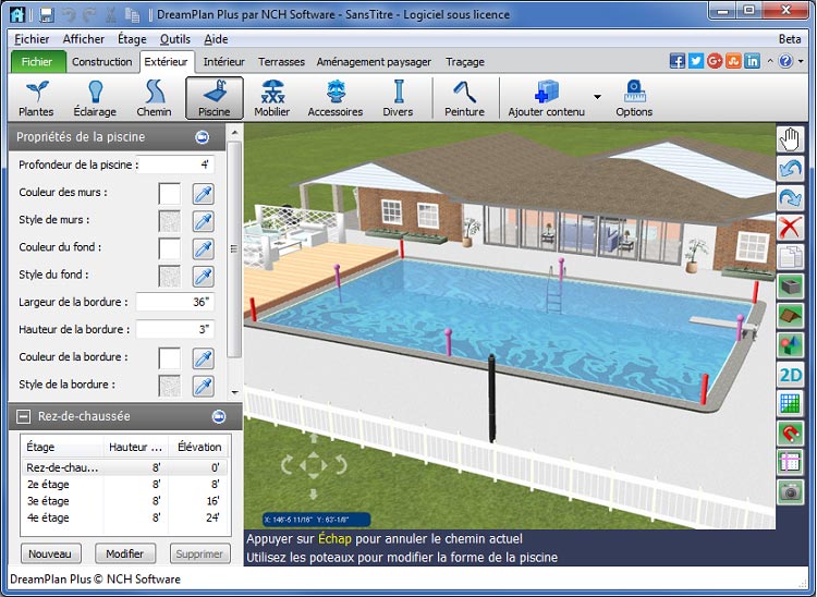Construire une piscine