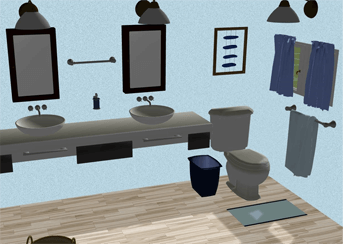 DreamPlan bathroom design screenshot