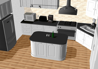 DreamPlan kitchen design screenshot