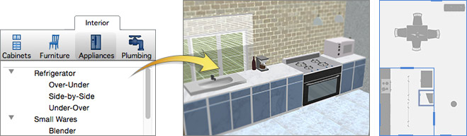 Visualize your new kitchen remodel project.