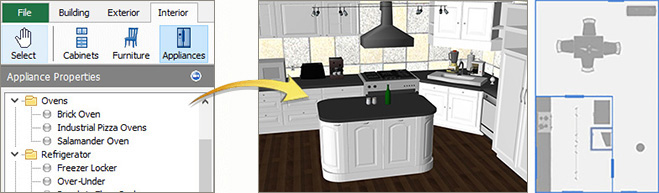可视化您的新厨房改造项目。