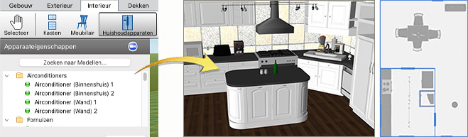 Visualiseer uw nieuwe keukenrenovatieproject.