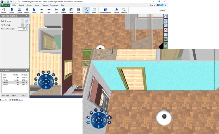 Captura de tela do DreamPlan Interior Design Software