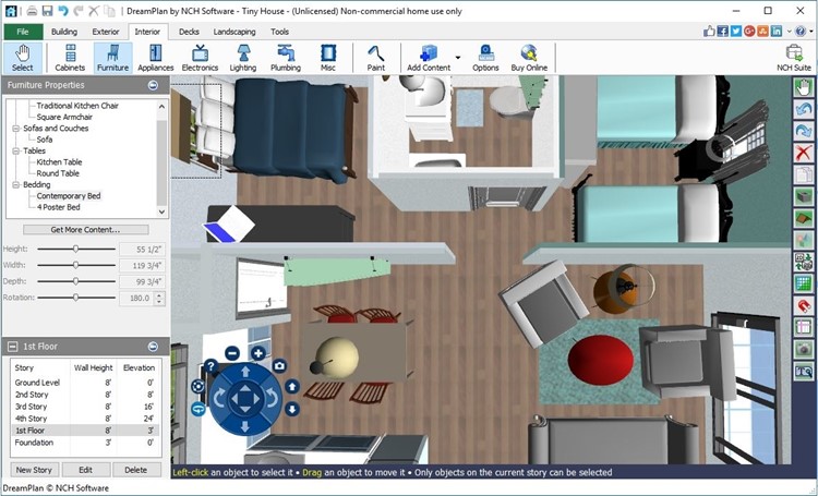 DreamPlan furniture screenshot