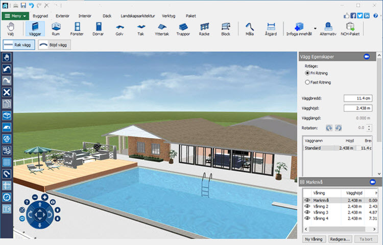 DreamPlan Pooldesign Skärmdump