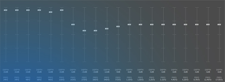 DeskFX graphic equalizer screenshot