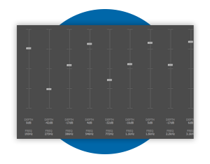 Adjust equalizer values