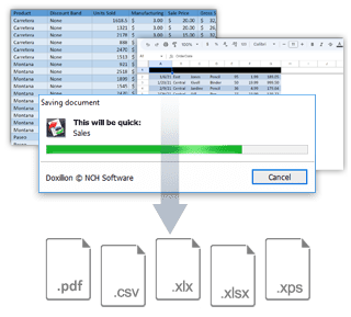 Doxillion Conversion Dialog Window