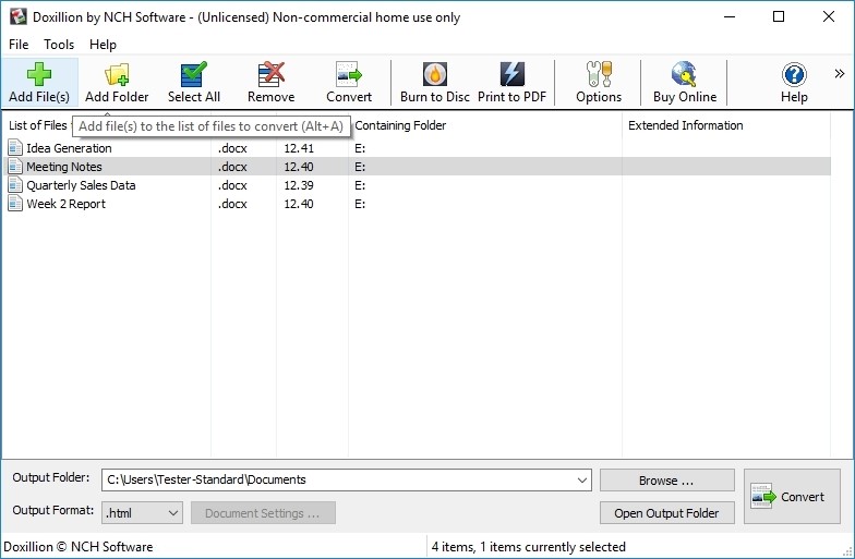 Doxillion Plus Edition is a professional and easy to use document converter.