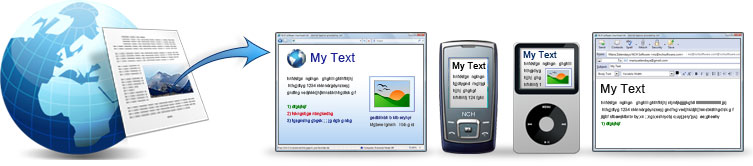Schermata di condivisione dei documenti del software di conversione di documenti Doxillion