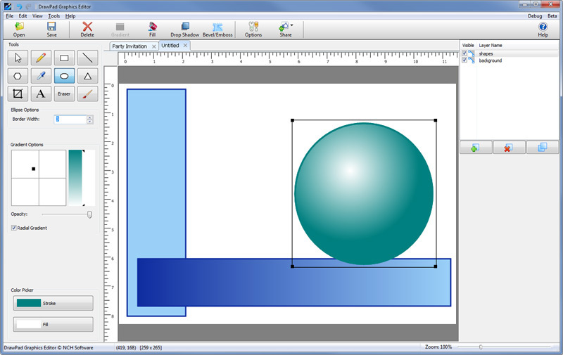 DrawPad Graphic Editor Free 4.00 full