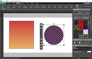 Skärmdump av DrawPad Grafiskt redigeringsprogram