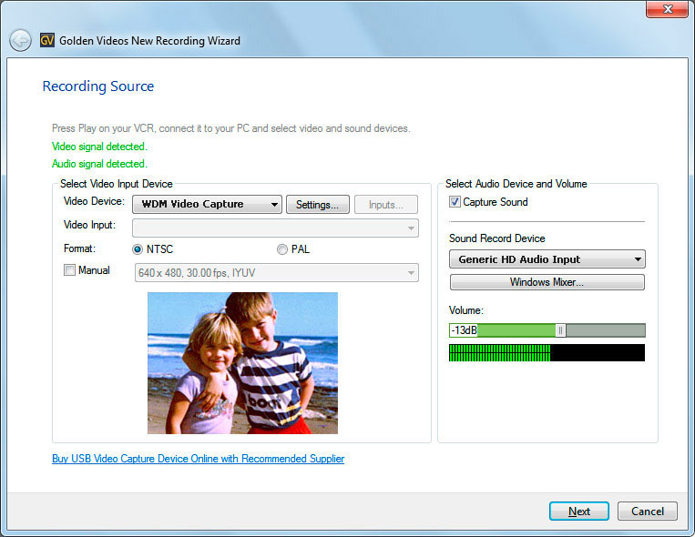Golden Videos Pro VHS to DVD Converter Screenshot