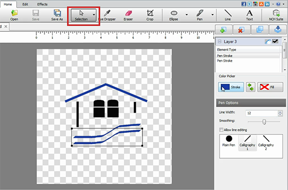 Element Selection Tool to Edit