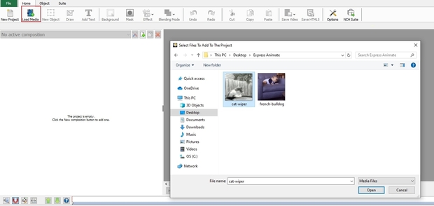 Cargar archivos GIF