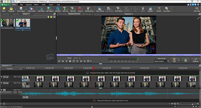 Pantalla de reemplazar el fondo de pantalla verde en VideoPad