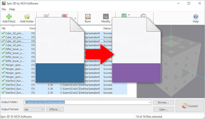 Stl to obj converter software