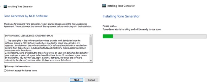 Image displaying how to download Tone Generator White Noise Software