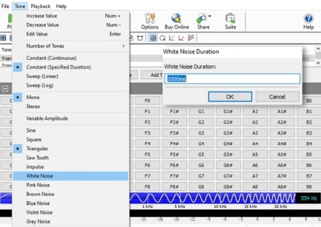 Image displaying how to generate violet noise